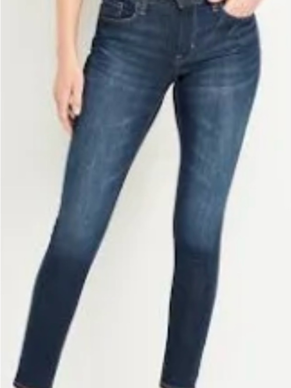 Old Navy Dark Blue Wash Curvy Skinny Jeans